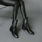 Women's Short Boots Leather Martin Boots Winter Plush Fleece Warm Non-slip Ankle Boots