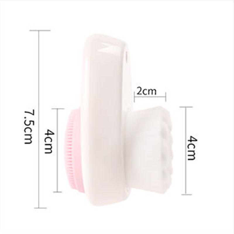 Silicone Facial Cleansing Brush Manual Double-sided Facial Deep Cleansing Skin Brush Soft Hair Cleansing Massage Brush Vibrato Artifact