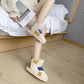 Color-blocking Snow Boots Women's Autumn and Winter Plus Velvet Cotton Shoes Thick-soled Waterproof Non-slip Short Boots