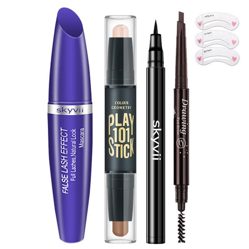 Mascara Eyeliner Lipstick mascara waterproof elastic without stains lengthening  encryptio fading