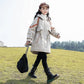Girls' Winter Wear Faction Overcomes Warm and Windproof Cotton Coat Autumn and Winter Clothing Plus Velvet Padded Coat
