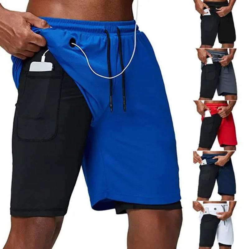 Summer New Personality Trend Thin Section Quick-drying Casual Fitness Sports Shorts Anti-glare Function Five-point Pants