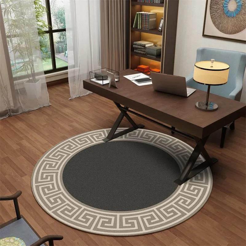 Round Carpet Living Room Light Luxury Style Trend Room Carpet Bedroom Bedside