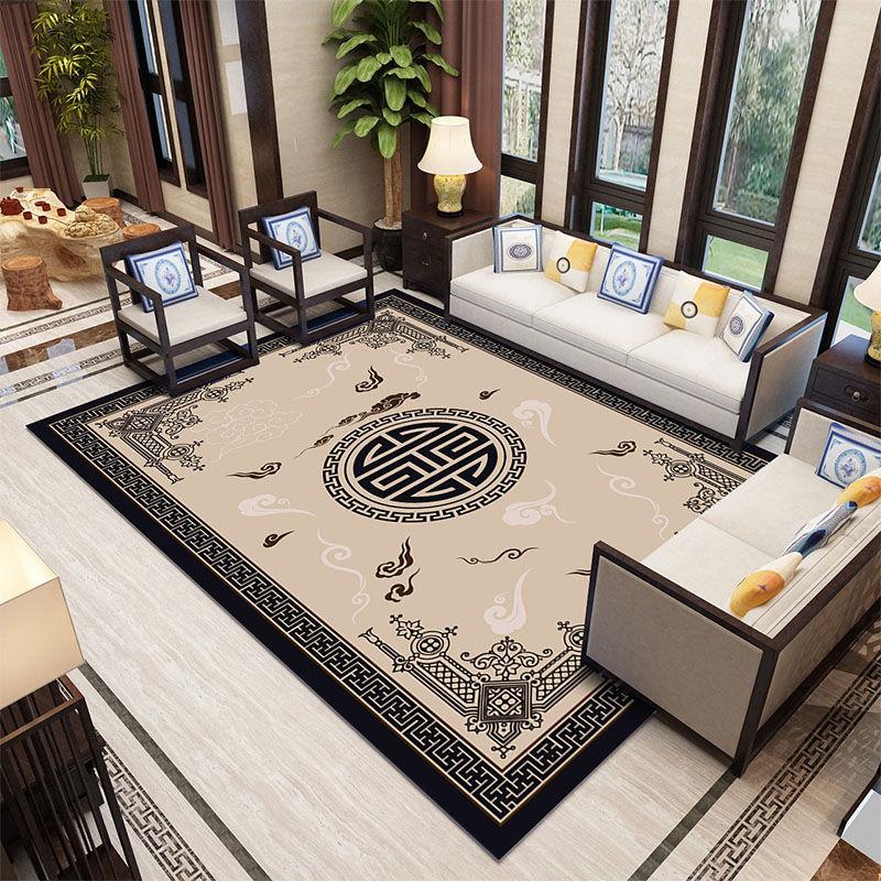 Chinese Style Carpet Living Room Coffee Table Blanket Chinese Style Bedroom Bedside Blanket Entrance Door Custom Carpet