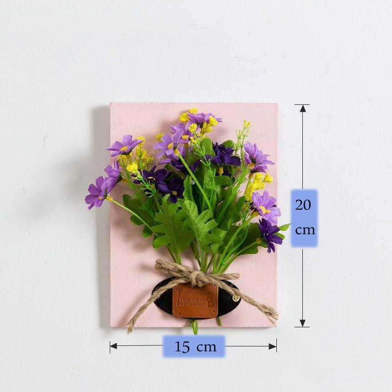 Living Room Wall Decoration Pendant Bedroom Room Wall Decoration Simulation Flower Creative Restaurant Dormitory Wall Decoration