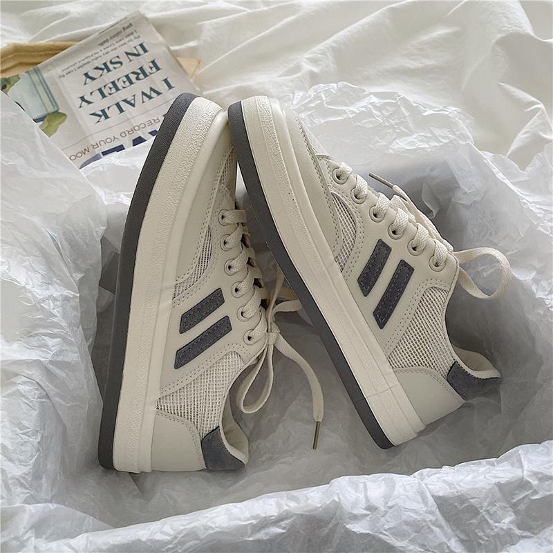 Mesh Small White Shoes Women's Mesh Breathable All-match Student Casual Sports Shoes Korean Retro Sneakers