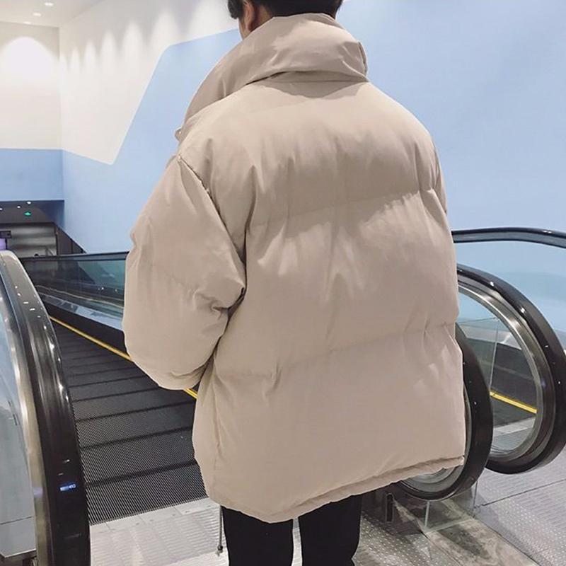 Winter Men's Student Fashion Trend Padded Jacket Wild Loose Warm Thick Bread Clothes