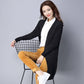 Spring and Autumn Loose Knitted Sweater Cardigan Mid-length Loose Top Pure Color Simple Women's Jacket
