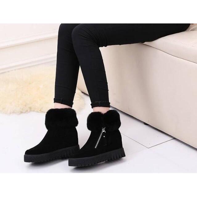 Pair of Boots Thick Plush Winter Women Snow Boots Winter Fashion Short Boots Martin Boots