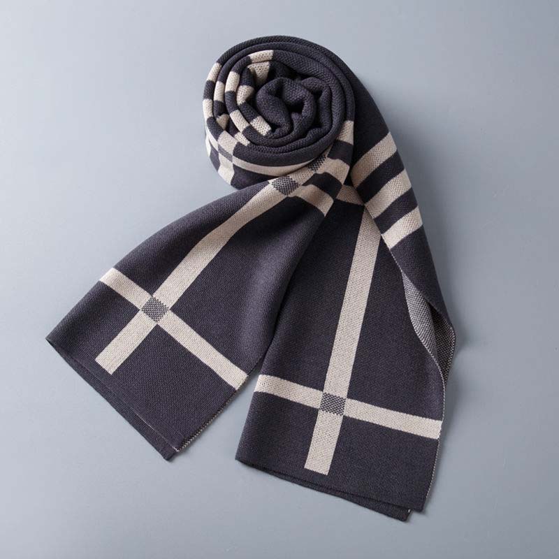 Autumn and Winter Cashmere Scarf Hand-woven Men and Women Windproof and Warm Scarf