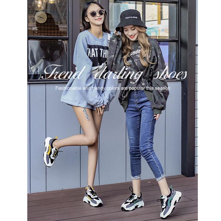 Women Shoes 2020 Tenis Feminino Platform Dad Chunky Sneakers Breathable Mesh Shoes Girl Casual Shoes