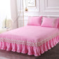 Bedroom Home Bed Skirt Korean Style Four Seasons One-piece Bedspread Lace Bed Sheet