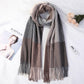 Pure Cashmere Scarf Women Scarf Female Luxury Brand Scarves Lady Tassel Shawl Wraps