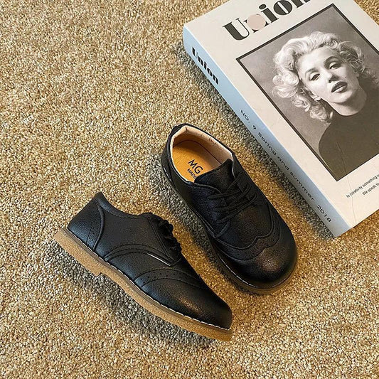 Spring Autumn Children Leather Shoes for Boys Girls Casual Shoes Kids Soft Bottom Casual Outdoor Shoes Baby Sneakers