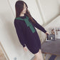 Knitted Dress Women Spring and Autumn Women's Fit Inside A Sweater Dress Mid-length Temperament Skirt