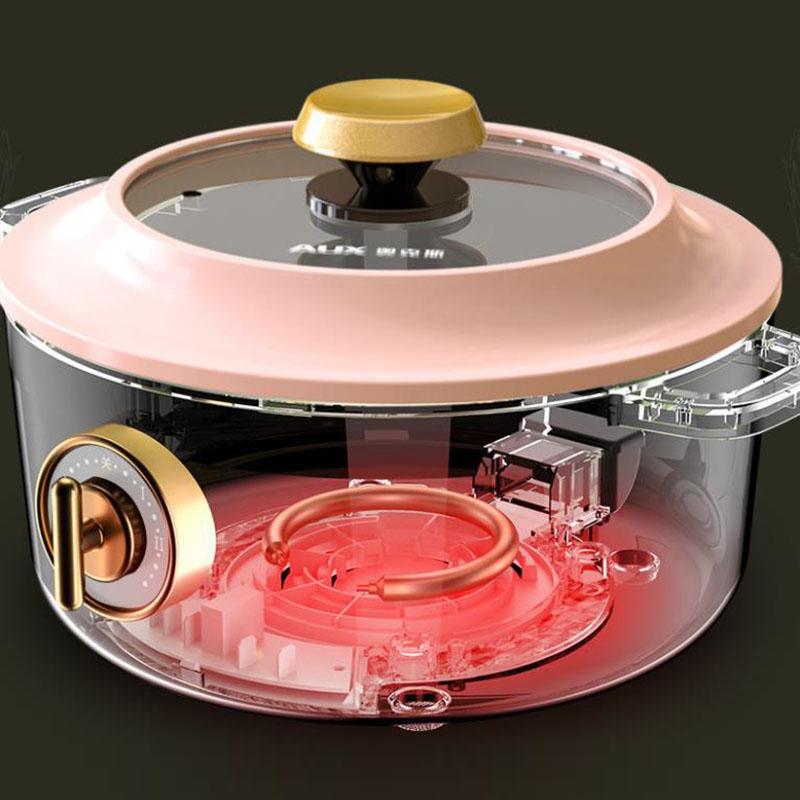 Electric Skillet Multifunctional Non-stick Pan Household Electric Skillet Large Capacity Wok Steamer Pot