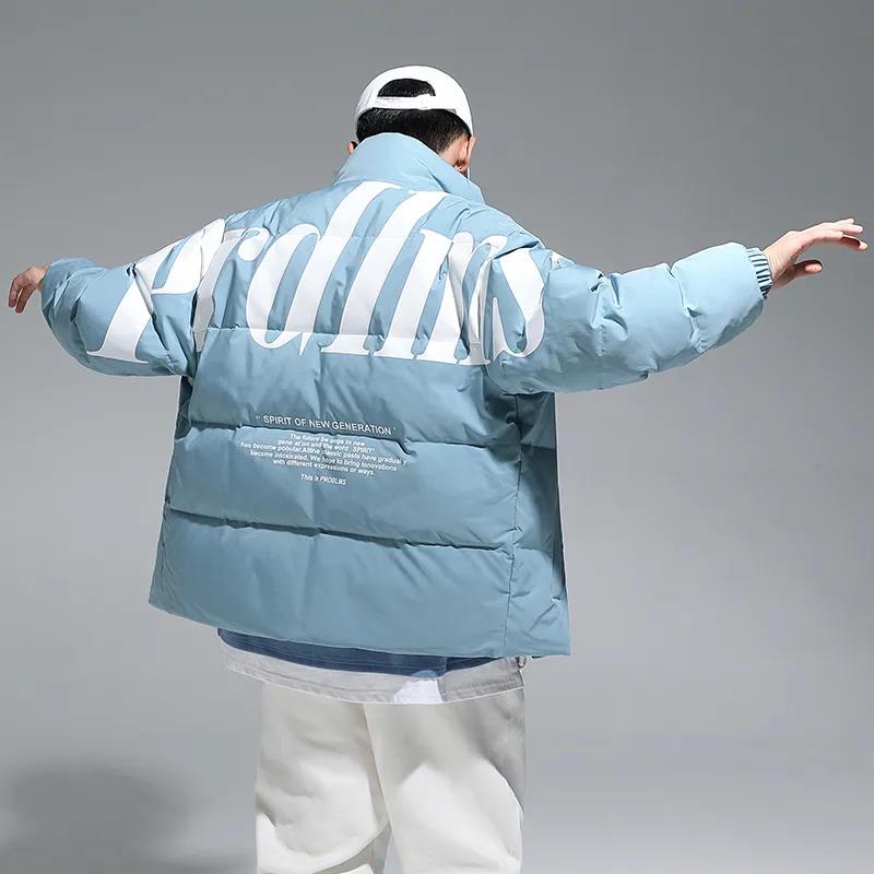 Winter Short Men's Down Jacket Chinese Style Couple Handsome Thick Warm Jacket