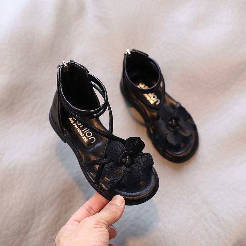 Girls' Roman Shoes  Summer Sandals  Princess Shoes  Korean Version  Children's Soft-soled Open-toed Beach Shoes
