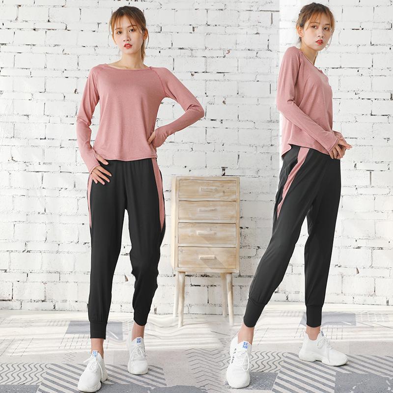 Women's Sports Suit Yoga Clothes Loose Large Size Gym Running Quick Dry Clothes Bodybuilding Fitness Suit Training Set