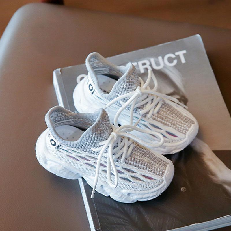 Children's Sports Coconut Shoes Breathable Summer Tide Korean Girls Fly Woven Mesh Girls Net Shoes Spring and Autumn