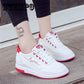Brand Sneakers Women Comfort Casual Flat Shoes Leather Classic Lace Up White Shoes