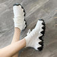 Socks Shoes Women Korean Style Trendy Women's Shoes High-top Thick-soled Sports Daddy Shoes