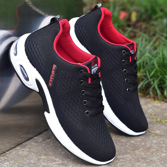 Men's Summer Breathable Mesh Sneakers Non-slip Fly Woven Mesh Soft Sole Casual Shoes