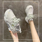 Korean Style Female Student Breathable Shoes Spring and Summer Fashion All-match Platform Sneakers Casual Outdoor Running Shoes
