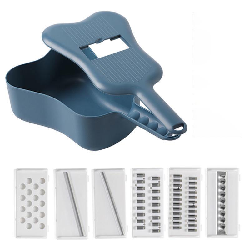 Vegetable Cutting Artifact Multi-function Vegetable Cutting Grater Potato Shredder Shredder Wiping Artifact Drain Basket