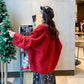 Autumn and Winter Sweater Cardigan Loose and Versatile Lazy Style Thick Knit Sweater Top