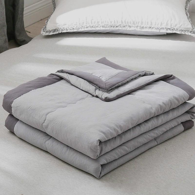 Skin-friendly Washed Cotton Air-conditioning Quilt Single Double Summer Cool Quilt Spring and Autumn Thin Quilt