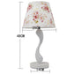 Modern Minimalist Table Lamp Bedroom Bedside Lamp Creative Blue Fabric Lampshade Lamp Living Room