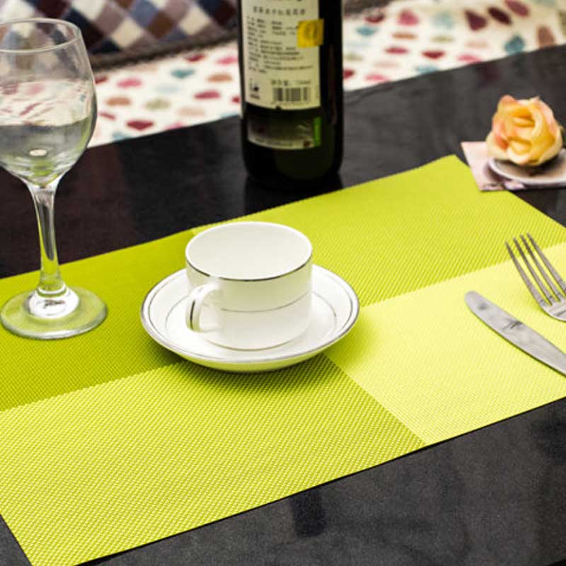 18 Kinds of Washable Table Mats Non-slip Heat-insulation PVC Placemat for Dining Table Kitchen Accessories