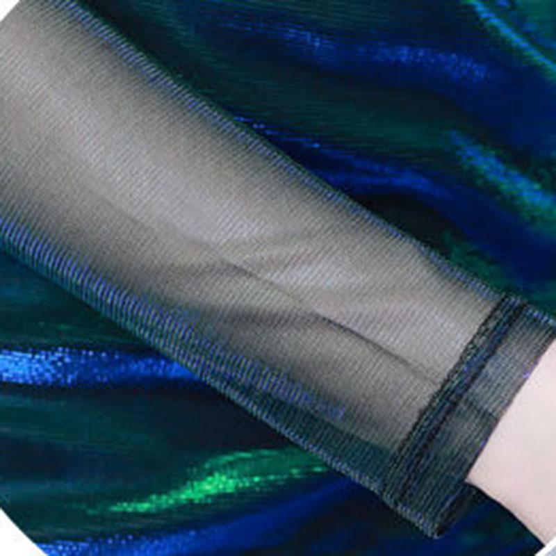 Women's Spring Autumn Long Sleeve Top V-Neck Slim Fit Mesh Bottoming Shirt