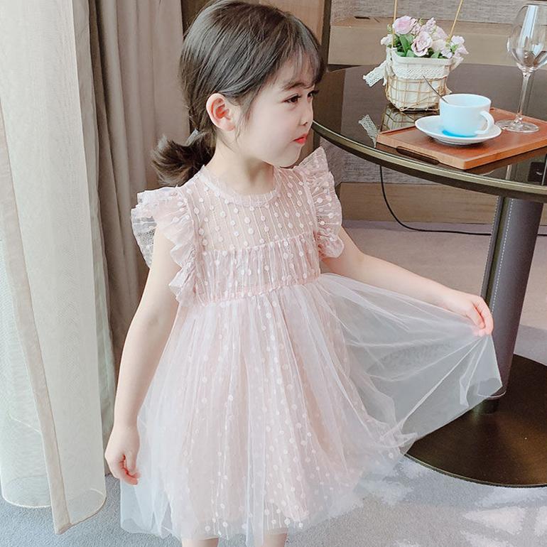 Girls Fluffy Cake Dresses Mesh Skirt Embroidery Ruffle Kids Christmas Party Costume Birthday Tutu Gown Children Clothing