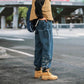 Jeans Men's Spring and Autumn Trend Loose Trousers Men's Stitching Hip-hop Overalls Men's Trousers