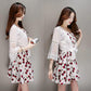 1 PCS Lace Cardigan Women Beach Sun Protection Summer Short Solid Color Thin Shawl White Flower Pattern