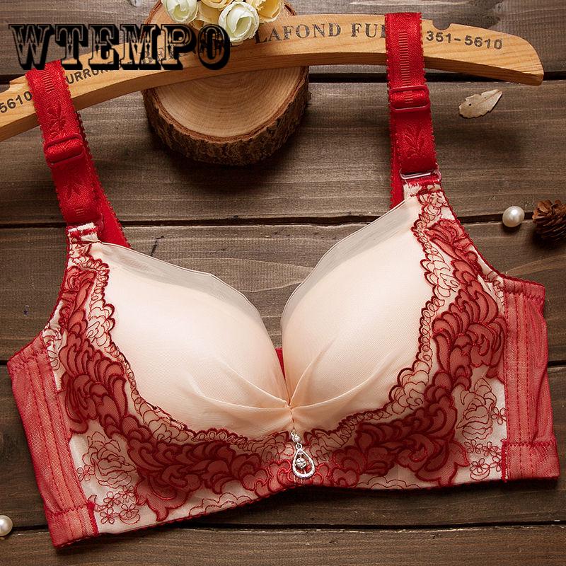 Seamless Bra Women Seamless Solid Wireless Push-up Padded Bra Underwear