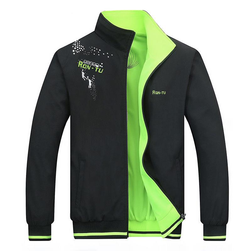 Autumn Mens Jacket Stand Collar Windbreaker Male Blue Baseball Jackets Casual Bomber Plus Size L-5XL