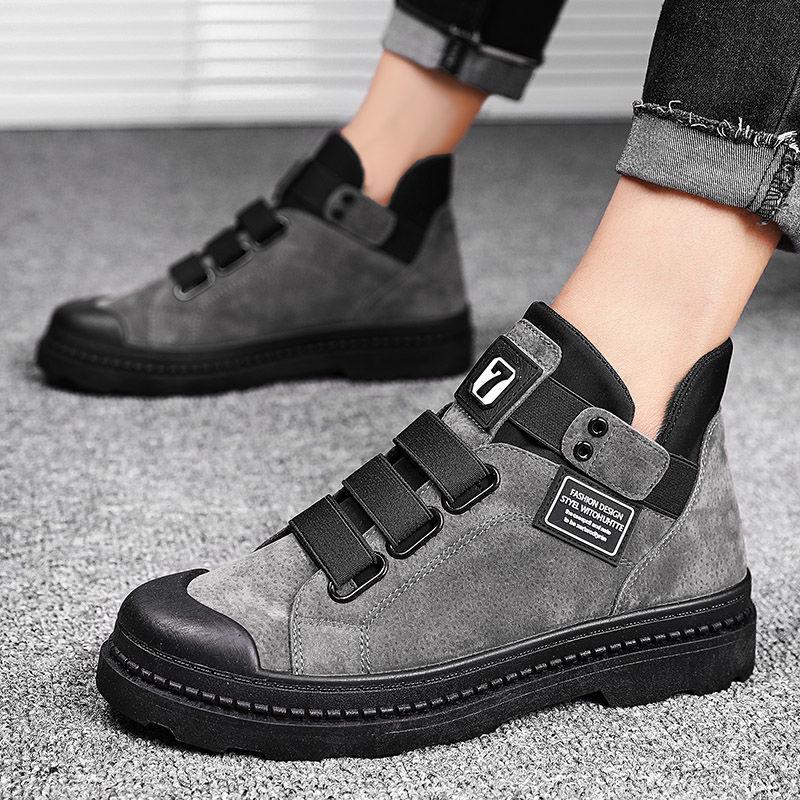 Autumn Men's Shoes Men's Martin Boots High Top Fashion Retro Work Men's Boots Military Boots