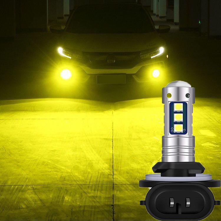 881 Seven Color Natural/ Strobe Light LED Car Front Fog Light 220W Super Bright Headlight Car Light Bulb