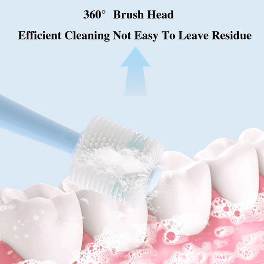 Children's Electric Toothbrush Soft Bristles No Dead Ends Ultrasonic Toothbrush Cartoon Waterproof Baby Tooth Protector for 2 Years and Over