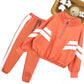 Girls Spring and Summer Sports Suits Long-sleeved Loose Casual Sportswear Girl Teenage Children's School Clothing