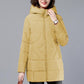 Women's Mid-length Down Jacket Winter Korean Loose Cotton Clothes Casual Hooded Padded Jacket