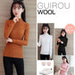 Women  Fleece Sweater Autumn and Winter Warm Knit Sweater Thick High Neck Pullover Sweater Stretch Slim Bottoming Shirt