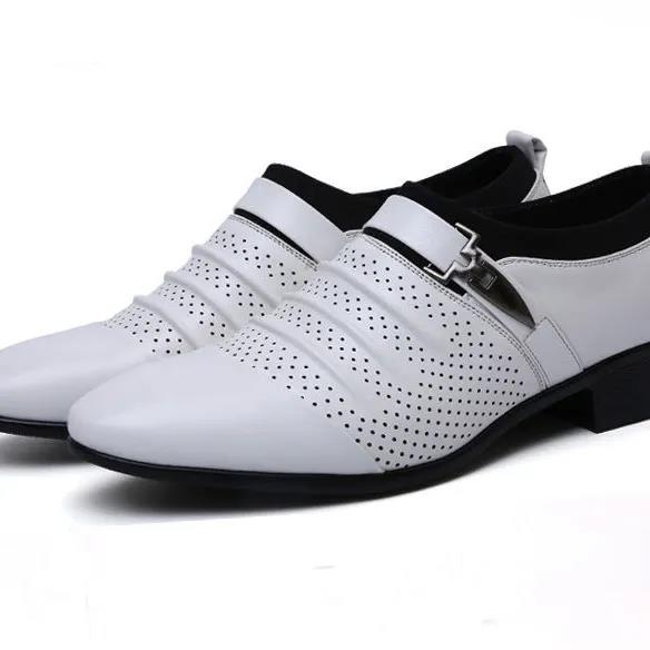 Men Dress Shoes Personality Wedding Shoes Men Flats Leather Oxfords Formal Shoes