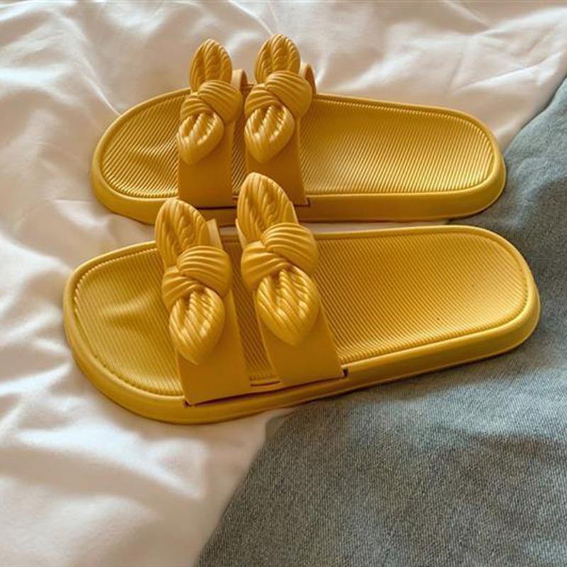 Fairy Style Sandals and Slippers Fashion Outer Wear Waterproof Non-slip Bow Beach Slippers Female Summer