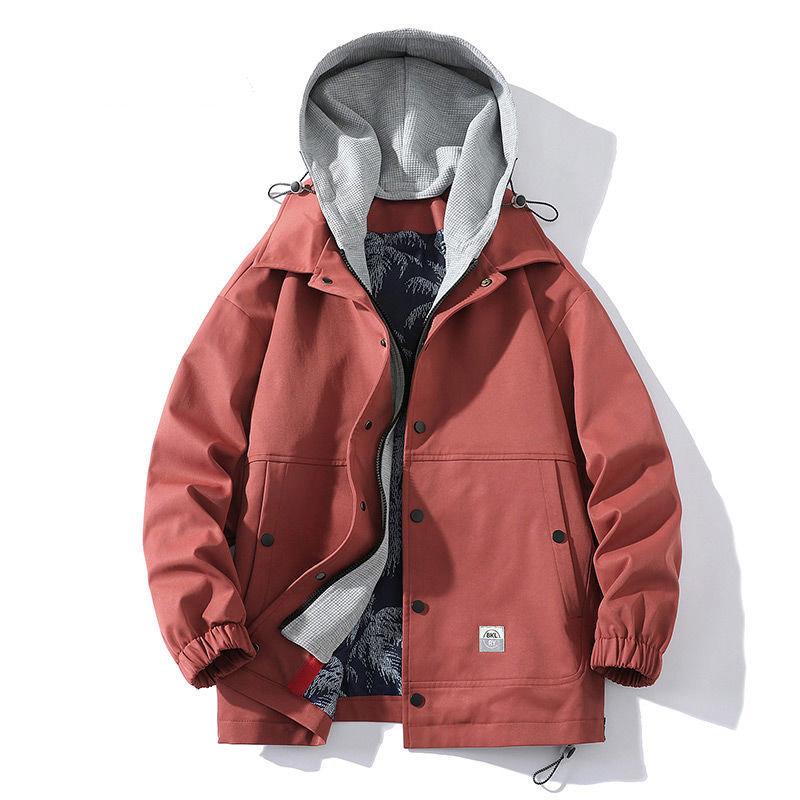 Autumn and Winter Hooded Jacket Men's Handsome and Loose Trend Men's Casual Youth Jacket