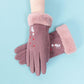Winter Warm gloves Thick gloves Woman fashion gloves Plush Cotton gloves Windproof gloves