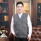 Spring and Autumn Middle-aged and Elderly Woolen Vest Men's Sleeveless Knitted Cardigan Spring and Autumn Thin Vest